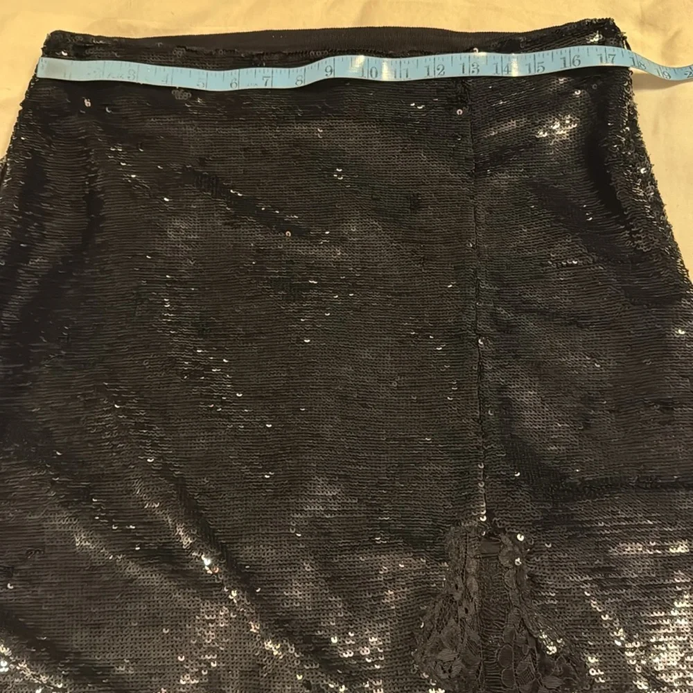 J.Crew Gwyneth lace-trim slip skirt with sequins CF747